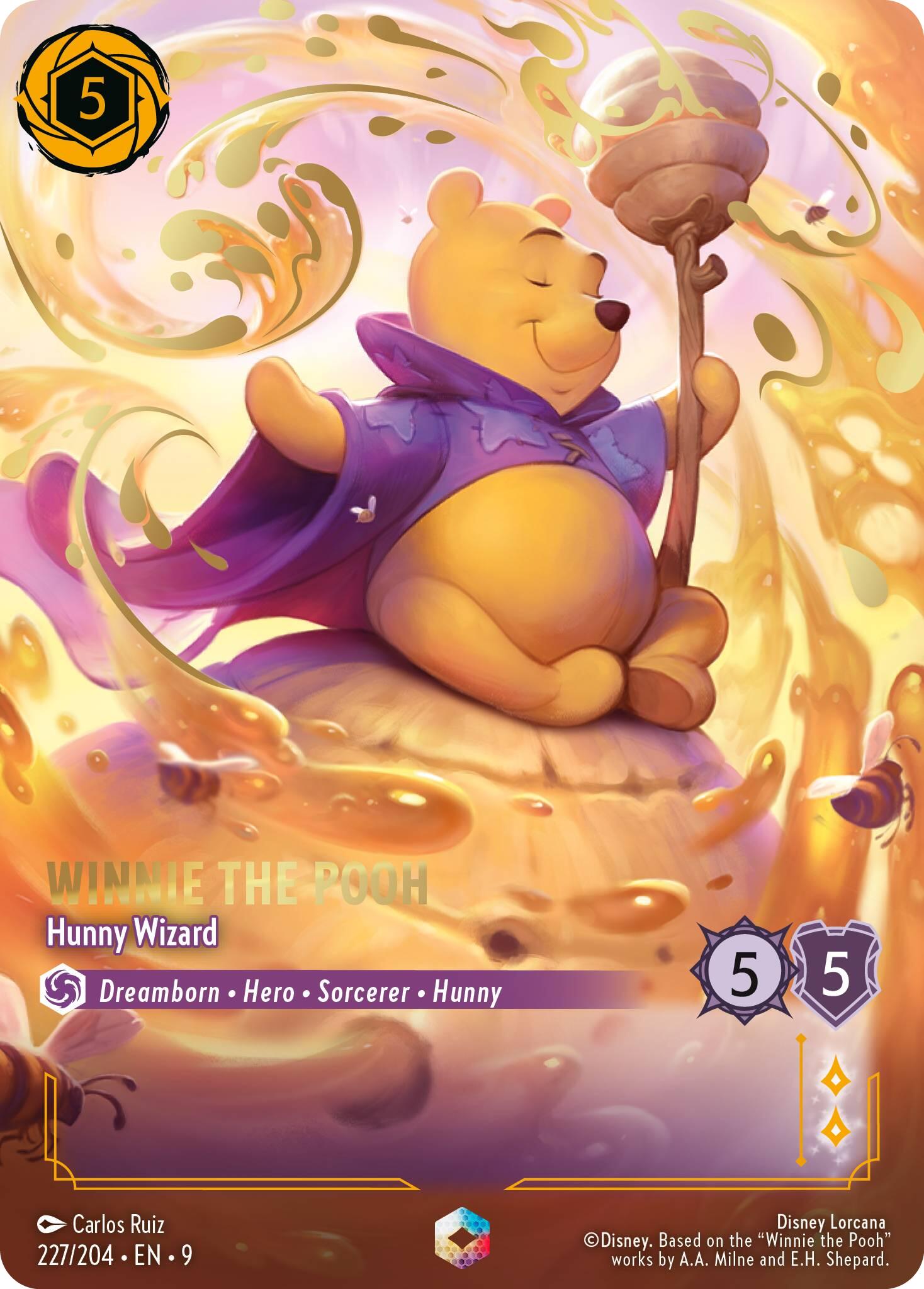 Winnie the Pooh - Hunny Wizard (Enchanted) (227/204) [Fabled] - Disney - Card Brawlers | Quebec | Canada |