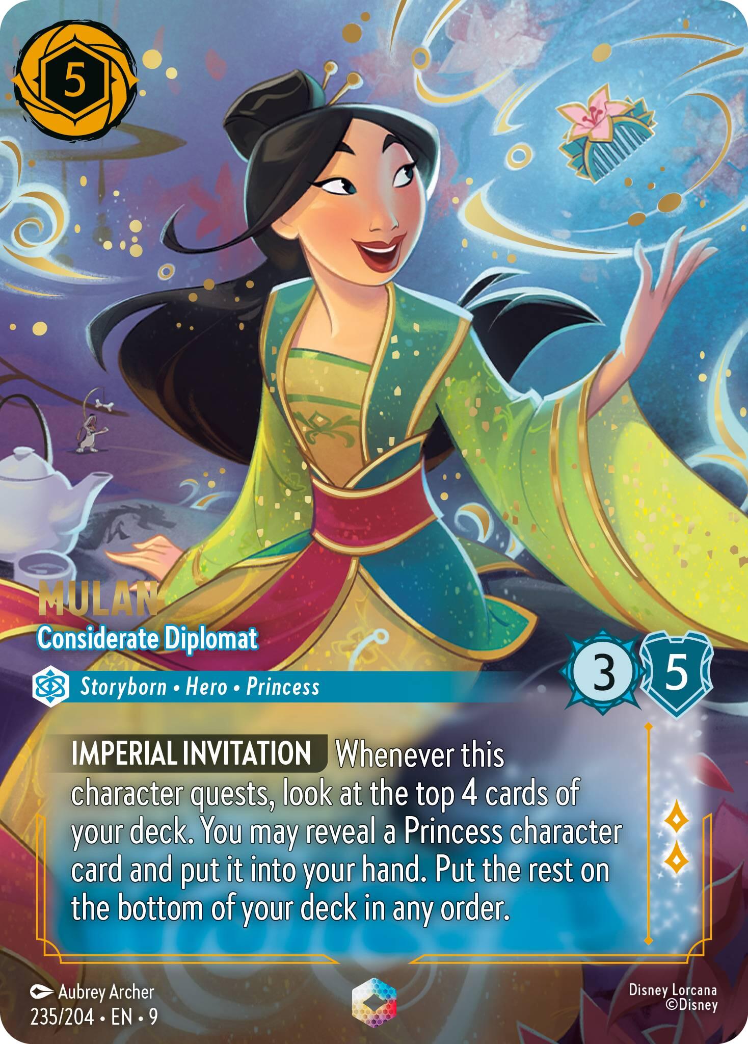 Mulan - Considerate Diplomat (Enchanted) (235/204) [Fabled] - Disney - Card Brawlers | Quebec | Canada |