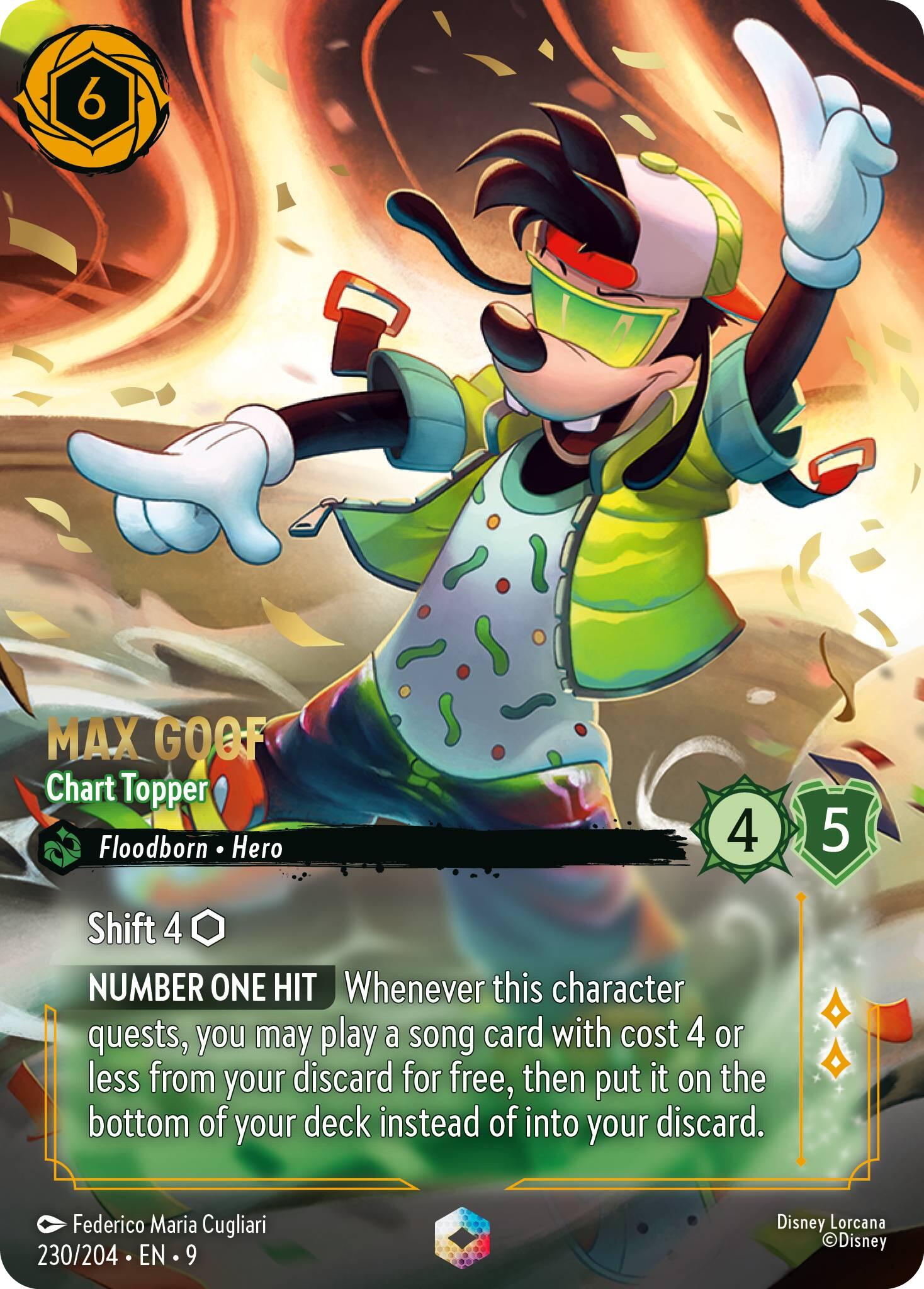 Max Goof - Chart Topper (Enchanted) (230/204) [Fabled] - Disney - Card Brawlers | Quebec | Canada |