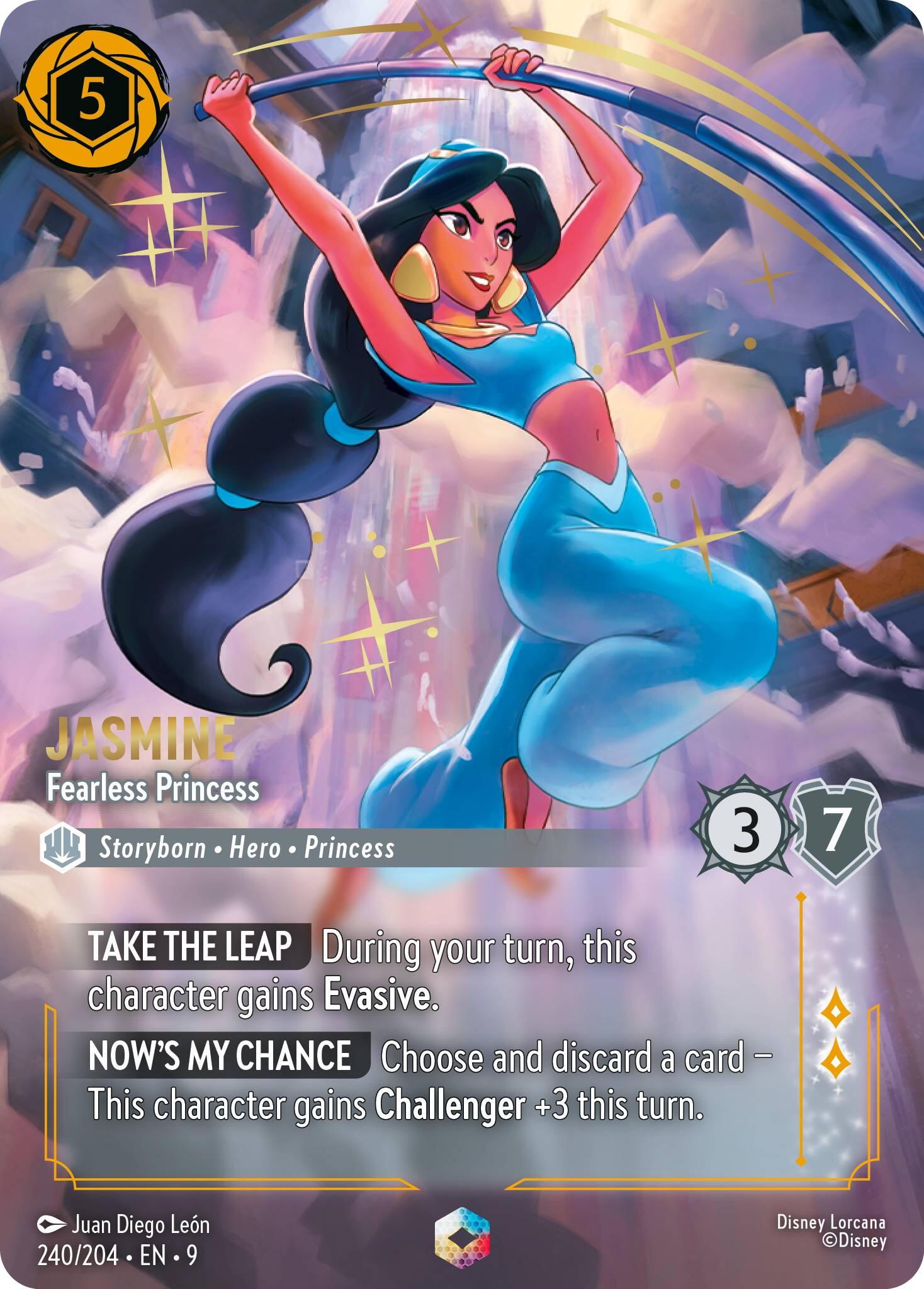 Jasmine - Fearless Princess (Enchanted) (240/204) [Fabled] - Disney - Card Brawlers | Quebec | Canada |