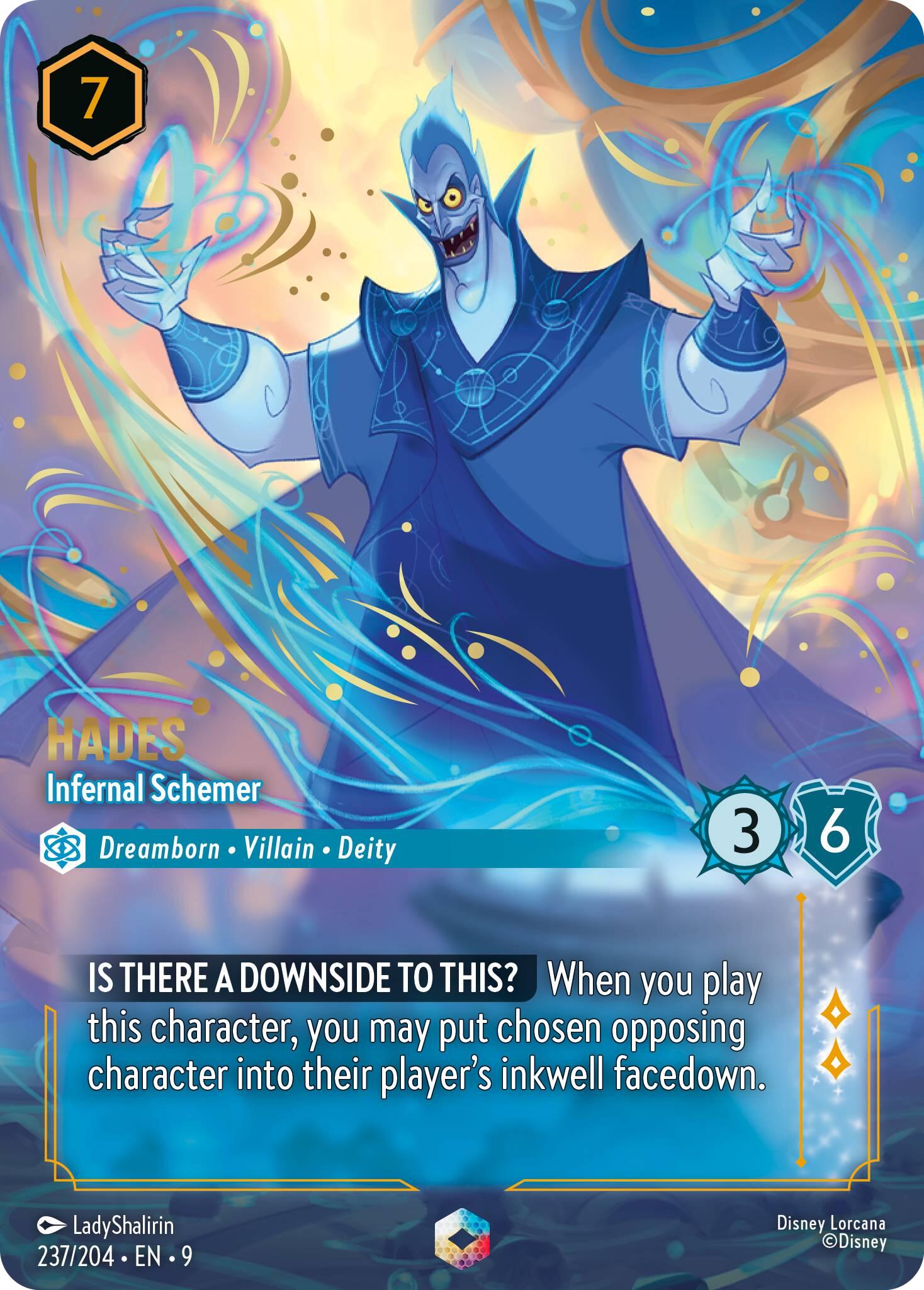 Hades - Infernal Schemer (Enchanted) (237/204) [Fabled] - Disney - Card Brawlers | Quebec | Canada |