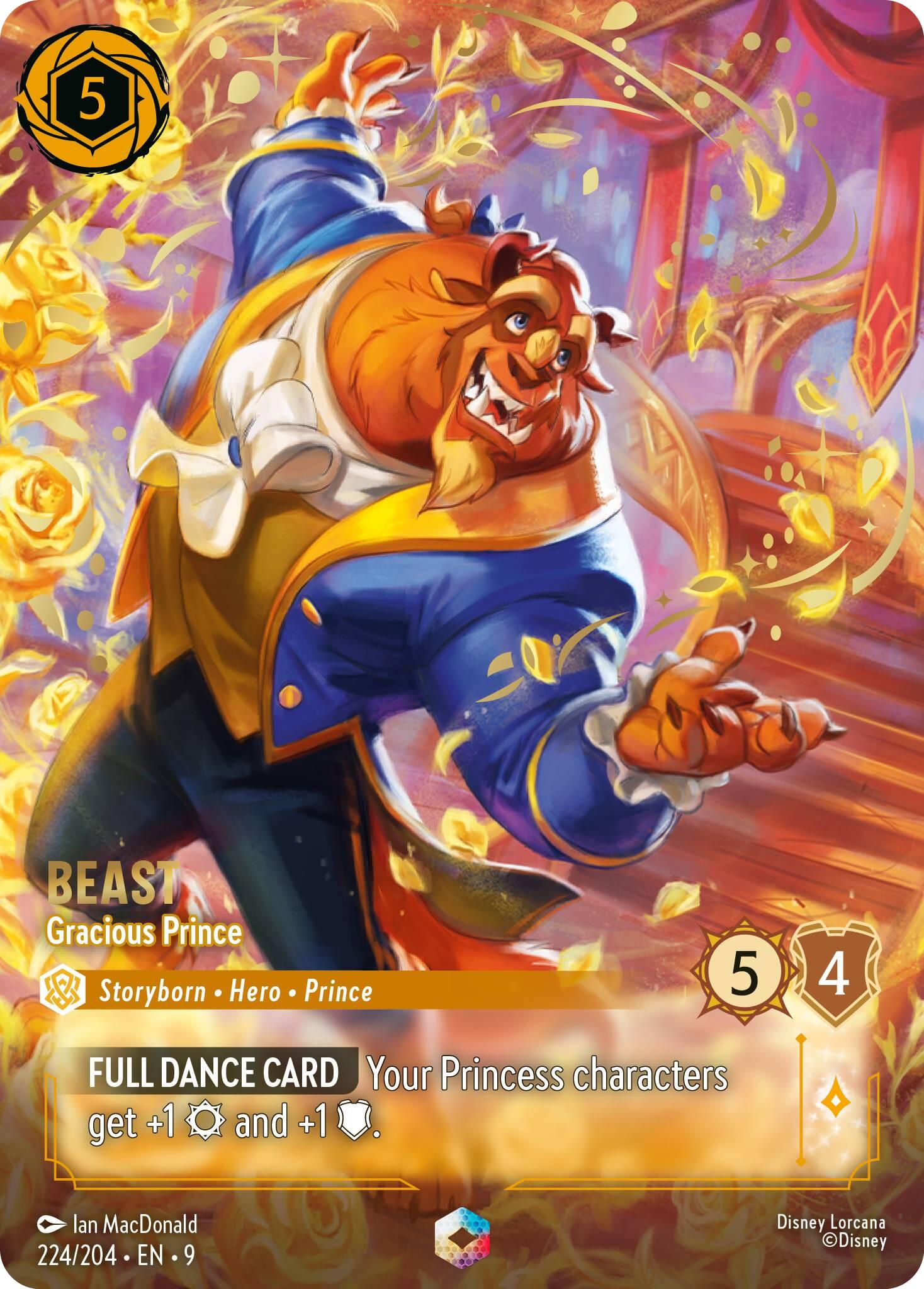 Beast - Gracious Prince (Enchanted) (224/204) [Fabled] - Disney - Card Brawlers | Quebec | Canada |