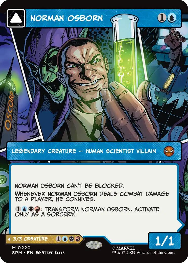 Norman Osborn (Borderless) [Marvel's Spider-Man] - Magic: The Gathering - Card Brawlers | Quebec | Canada |