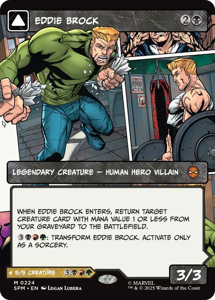 Eddie Brock (0224) (Borderless) [Marvel's Spider-Man] - Magic: The Gathering - Card Brawlers | Quebec | Canada |