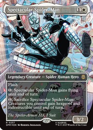 Spectacular Spider-Man (0237) (Borderless) (Textured Foil) [Marvel's Spider-Man] - Magic: The Gathering - Card Brawlers | Quebec | Canada |