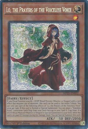 Lo, the Prayers of the Voiceless Voice [MP25-EN052] Prismatic Secret Rare - Yu-Gi-Oh! - Card Brawlers | Quebec | Canada |