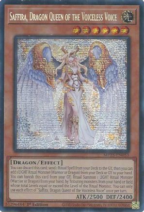 Saffira, Dragon Queen of the Voiceless Voice [MP25-EN053] Prismatic Secret Rare - Yu-Gi-Oh! - Card Brawlers | Quebec | Canada |