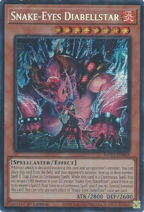 Snake-Eyes Diabellstar [MP25-EN062] Prismatic Secret Rare - Yu-Gi-Oh! - Card Brawlers | Quebec | Canada |