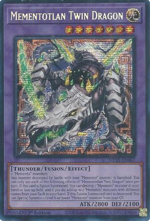 Mementotlan Twin Dragon [MP25-EN067] Prismatic Secret Rare - Yu-Gi-Oh! - Card Brawlers | Quebec | Canada |