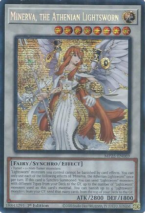 Minerva, the Athenian Lightsworn [MP25-EN069] Prismatic Secret Rare - Yu-Gi-Oh! - Card Brawlers | Quebec | Canada |