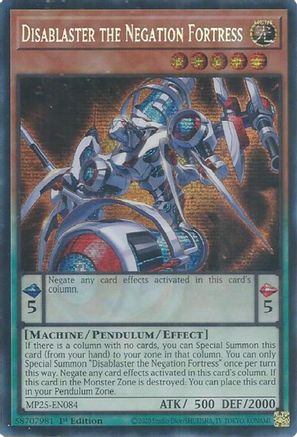 Disablaster the Negation Fortress [MP25-EN084] Prismatic Secret Rare - Yu-Gi-Oh! - Card Brawlers | Quebec | Canada |