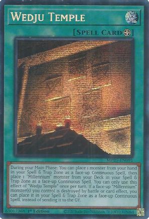Wedju Temple [MP25-EN091] Prismatic Secret Rare - Yu-Gi-Oh! - Card Brawlers | Quebec | Canada |