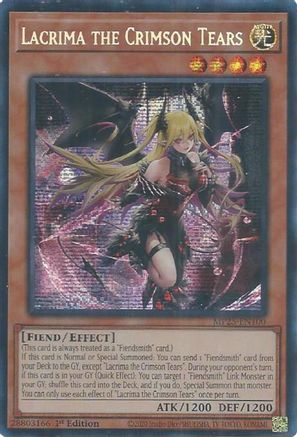 Lacrima the Crimson Tears [MP25-EN100] Prismatic Secret Rare - Yu-Gi-Oh! - Card Brawlers | Quebec | Canada |
