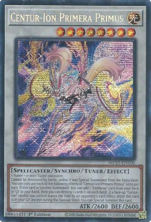 Centur-Ion Primera Primus [MP25-EN106] Prismatic Secret Rare - Yu-Gi-Oh! - Card Brawlers | Quebec | Canada |