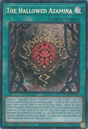 The Hallowed Azamina [MP25-EN112] Prismatic Secret Rare - Yu-Gi-Oh! - Card Brawlers | Quebec | Canada |