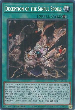 Deception of the Sinful Spoils [MP25-EN113] Prismatic Secret Rare - Yu-Gi-Oh! - Card Brawlers | Quebec | Canada |