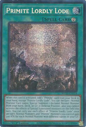 Primite Lordly Lode [MP25-EN114] Prismatic Secret Rare - Yu-Gi-Oh! - Card Brawlers | Quebec | Canada |