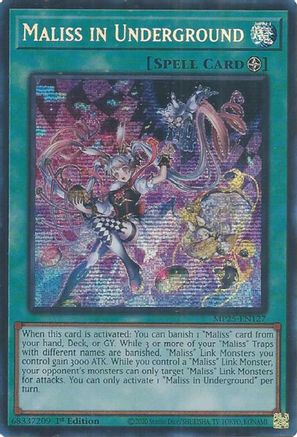 Maliss in Underground [MP25-EN127] Prismatic Secret Rare - Yu-Gi-Oh! - Card Brawlers | Quebec | Canada |