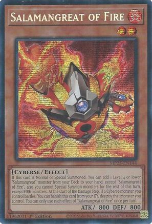 Salamangreat of Fire [MP25-EN144] Prismatic Secret Rare - Yu-Gi-Oh! - Card Brawlers | Quebec | Canada |