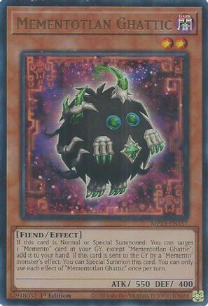 Mementotlan Ghattic [MP25-EN157] Ultra Rare - Yu-Gi-Oh! - Card Brawlers | Quebec | Canada |