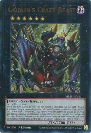 Goblin's Crazy Beast [MP25-EN163] Ultra Rare - Yu-Gi-Oh! - Card Brawlers | Quebec | Canada |