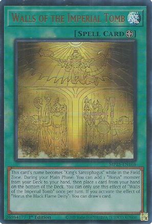 Walls of the Imperial Tomb [MP25-EN168] Ultra Rare - Yu-Gi-Oh! - Card Brawlers | Quebec | Canada |