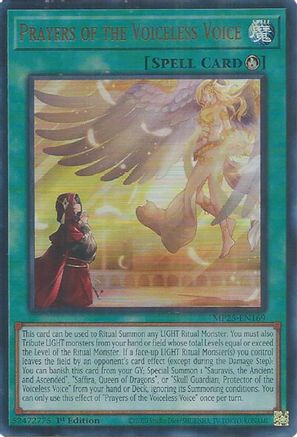 Prayers of the Voiceless Voice [MP25-EN169] Ultra Rare - Yu-Gi-Oh! - Card Brawlers | Quebec | Canada |