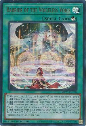 Barrier of the Voiceless Voice [MP25-EN170] Ultra Rare - Yu-Gi-Oh! - Card Brawlers | Quebec | Canada |