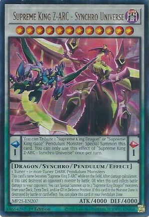 Supreme King Z-ARC - Synchro Universe [MP25-EN207] Ultra Rare - Yu-Gi-Oh! - Card Brawlers | Quebec | Canada |