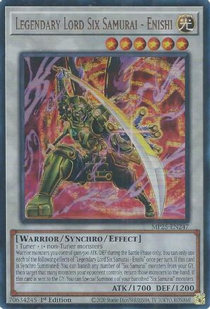 Legendary Lord Six Samurai - Enishi [MP25-EN247] Ultra Rare - Yu-Gi-Oh! - Card Brawlers | Quebec | Canada |