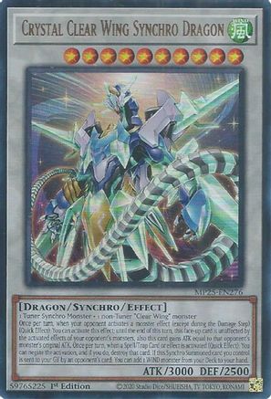 Crystal Clear Wing Synchro Dragon [MP25-EN276] Ultra Rare - Yu-Gi-Oh! - Card Brawlers | Quebec | Canada |