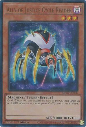 Ally of Justice Cycle Reader [MP25-EN278] Ultra Rare - Yu-Gi-Oh! - Card Brawlers | Quebec | Canada |