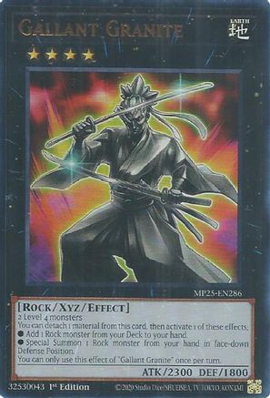 Gallant Granite [MP25-EN286] Ultra Rare - Yu-Gi-Oh! - Card Brawlers | Quebec | Canada |