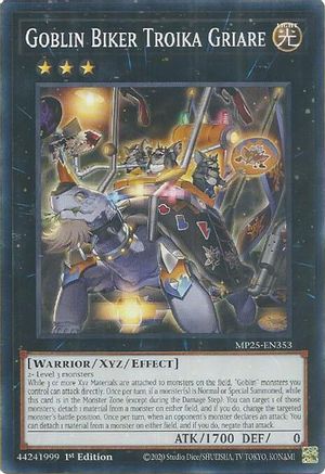 Goblin Biker Troika Griare [MP25-EN353] Common - Yu-Gi-Oh! - Card Brawlers | Quebec | Canada |