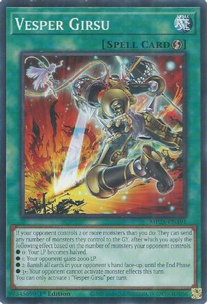 Vesper Girsu [MP25-EN391] Common - Yu-Gi-Oh! - Card Brawlers | Quebec | Canada |