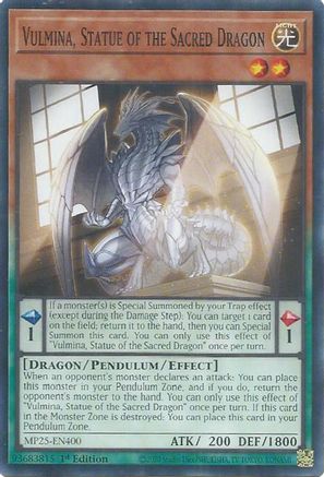 Vulmina, Statue of the Sacred Dragon [MP25-EN400] Common - Yu-Gi-Oh! - Card Brawlers | Quebec | Canada |