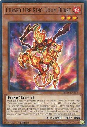 Cursed Fire King Doom Burst [MP25-EN436] Common - Yu-Gi-Oh! - Card Brawlers | Quebec | Canada |