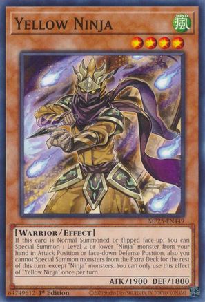 Yellow Ninja [MP25-EN449] Common - Yu-Gi-Oh! - Card Brawlers | Quebec | Canada |