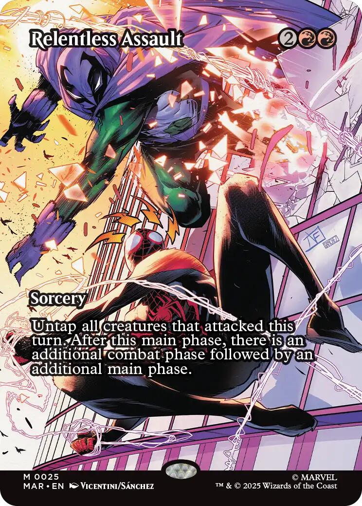 Relentless Assault (Borderless) [Marvel Universe: Eternal-Legal] - Magic: The Gathering - Card Brawlers | Quebec | Canada |