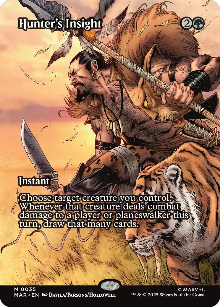 Hunter's Insight (Borderless) [Marvel Universe: Eternal-Legal] - Magic: The Gathering - Card Brawlers | Quebec | Canada |