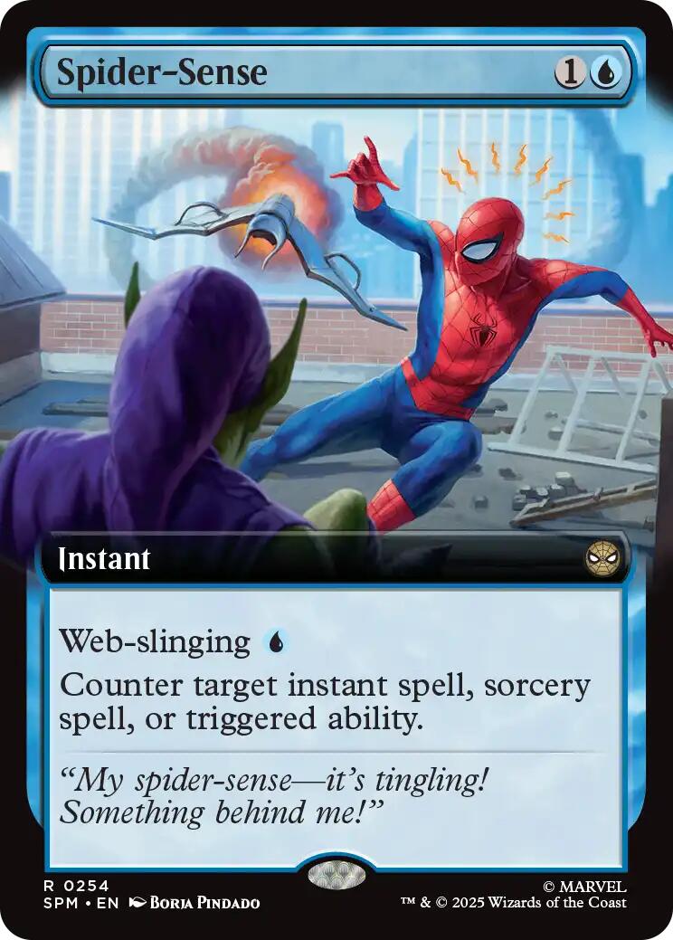 Spider-Sense (Extended Art) [Marvel's Spider-Man] - Magic: The Gathering - Card Brawlers | Quebec | Canada |
