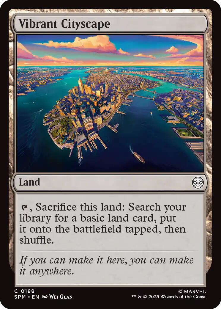 Vibrant Cityscape [Marvel's Spider-Man] - Magic: The Gathering - Card Brawlers | Quebec | Canada |