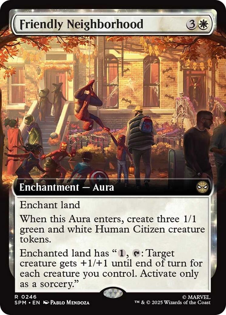 Friendly Neighborhood (Extended Art) [Marvel's Spider-Man] - Magic: The Gathering - Card Brawlers | Quebec | Canada |