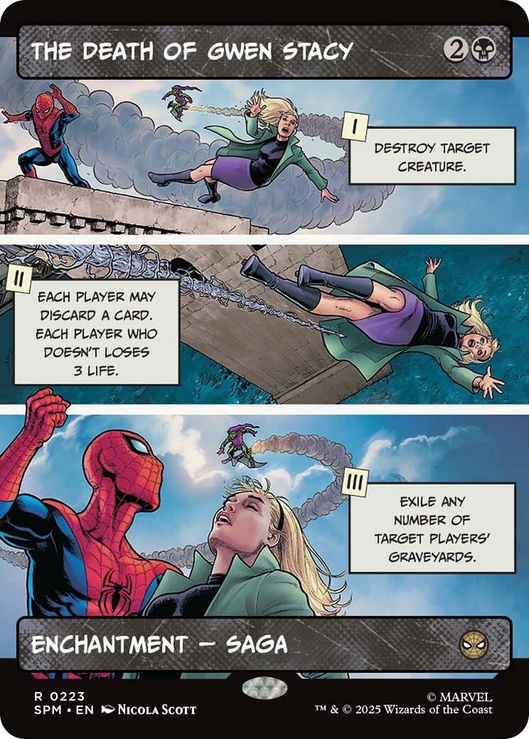 The Death of Gwen Stacy (Borderless) [Marvel's Spider-Man] - Magic: The Gathering - Card Brawlers | Quebec | Canada |