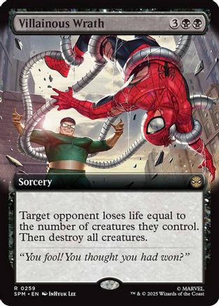 Villainous Wrath (Extended Art) [Marvel's Spider-Man] - Magic: The Gathering - Card Brawlers | Quebec | Canada |