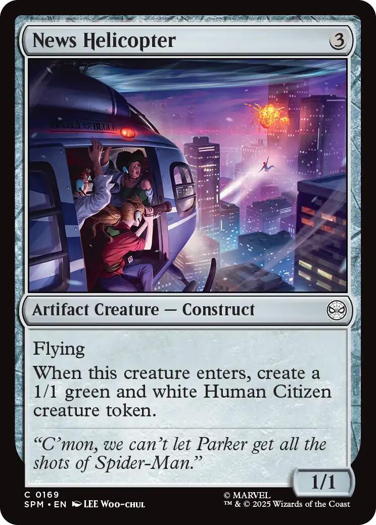 News Helicopter [Marvel's Spider-Man] - Magic: The Gathering - Card Brawlers | Quebec | Canada |
