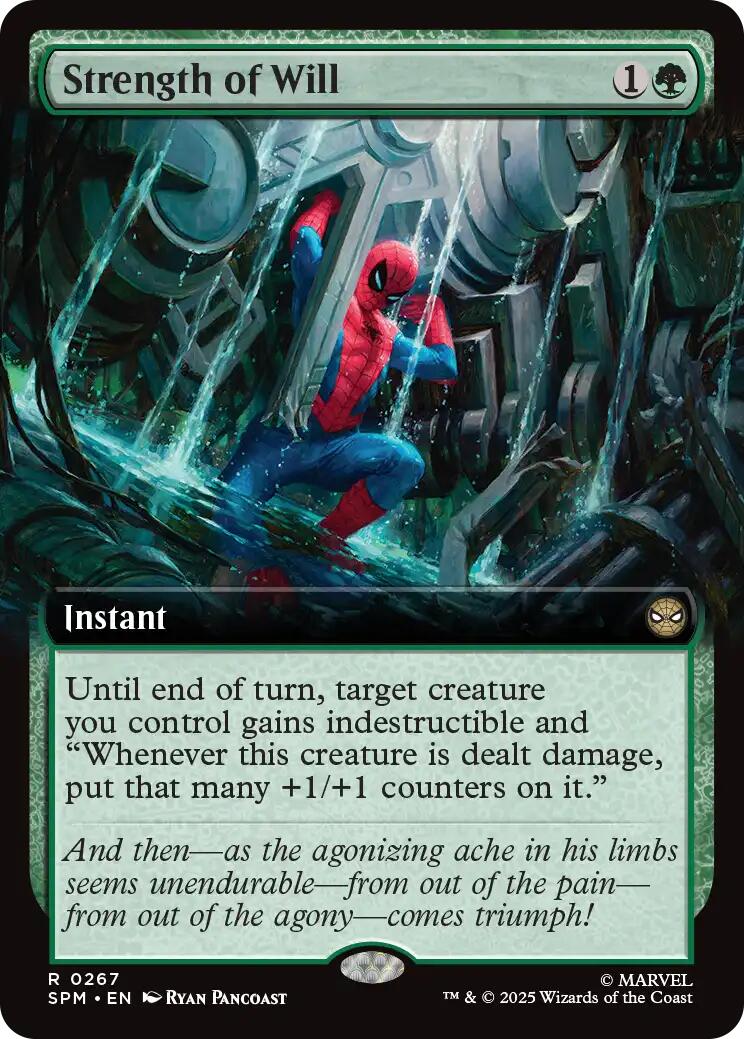 Strength of Will (Extended Art) [Marvel's Spider-Man] - Magic: The Gathering - Card Brawlers | Quebec | Canada |