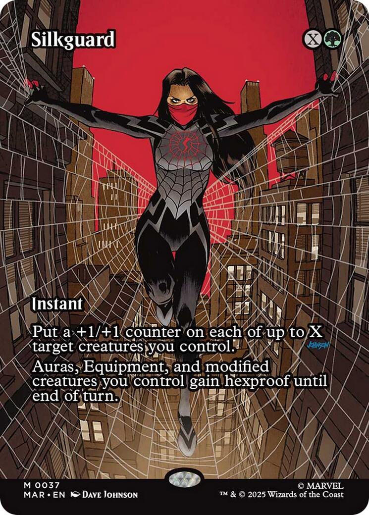 Silkguard (Borderless) [Marvel Universe: Eternal-Legal] - Magic: The Gathering - Card Brawlers | Quebec | Canada |