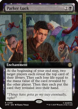 Parker Luck (Extended Art) [Marvel's Spider-Man] - Magic: The Gathering - Card Brawlers | Quebec | Canada |