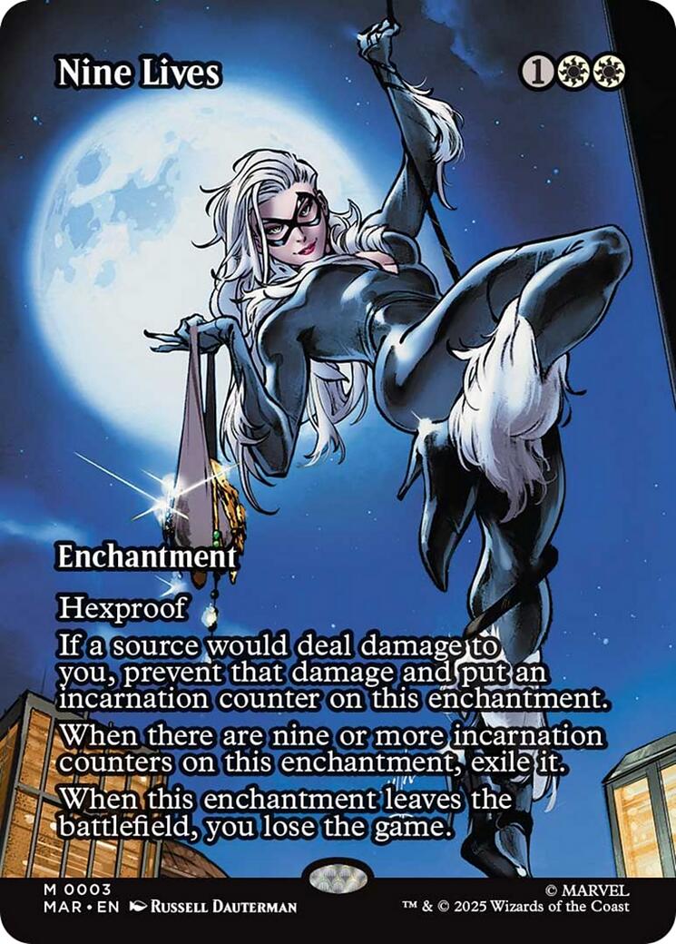 Nine Lives (Borderless) [Marvel Universe: Eternal-Legal] - Magic: The Gathering - Card Brawlers | Quebec | Canada |
